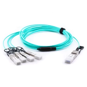 active optical cable 40G AOC Breakout pentru retele infrastructura IT fibra optica si cupru