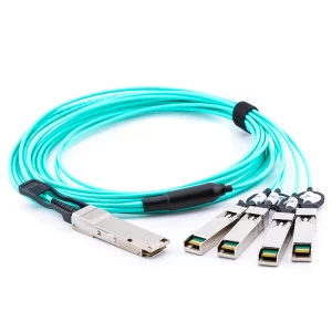 active optical cable 40G AOC Breakout pentru retele infrastructura IT fibra optica si cupru