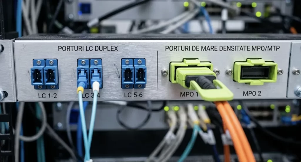 tipuri de conectori optici intr-un switch telecom
