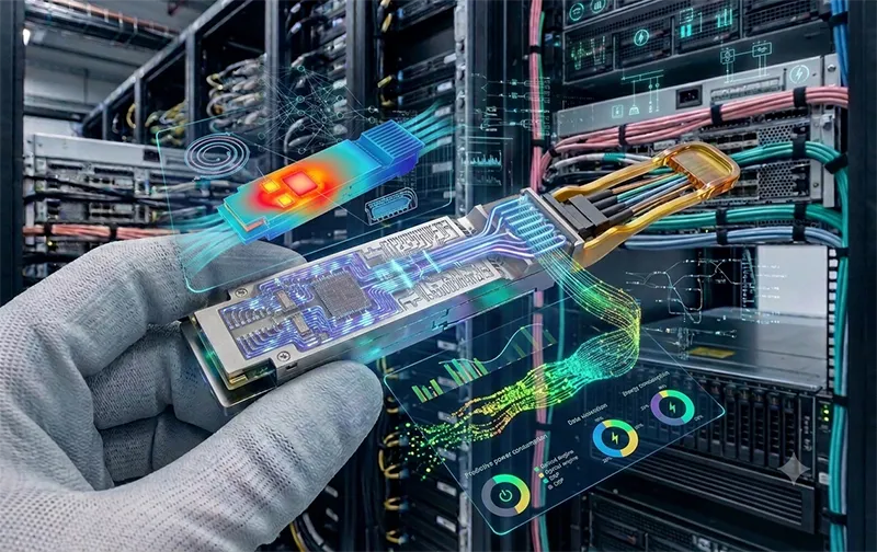 transceiver 400G QSFP management termic